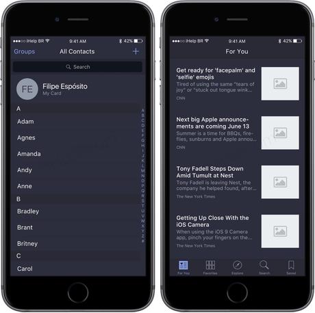 iOS 10 Concept - Un mode « Dark »