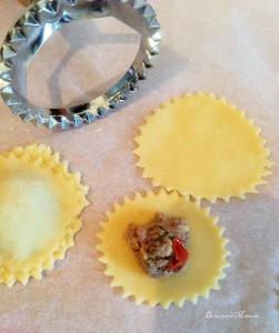 raviolis étape farce