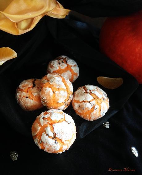 Crinkles Clémentine et Sésame noir pour Halloween  dans DESSERTS crinkle-orange