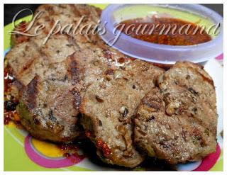 Souvlaki de porc en médaillon