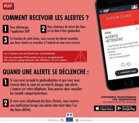 La France lance SAIP, une application pour alerter la population en cas d’attentat saip