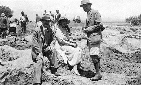 Max Mallowan, Agatha Christie and Leonard Woolley at Ur, 1931