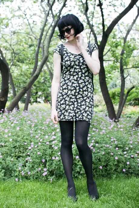 robe moulante fleurs