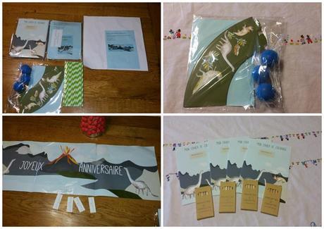 Anniversaire dinosaure avec Pirouette et confettis