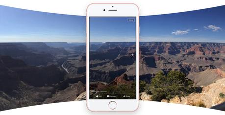 Facebook affiche maintenant des photos à 360°