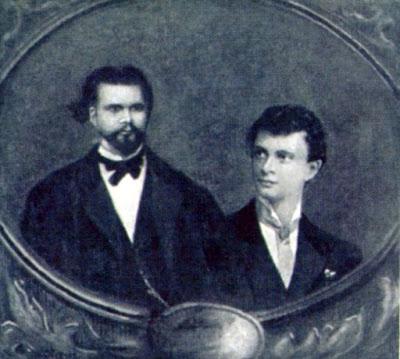 Louis II de Bavière et son lecteur Kainz à Lucerne en 1881