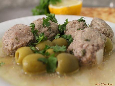 Dolma boulettes de viande et olives