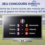 Les tuyaux de l’Euro 2016 – France vs Roumanie Jeu concours Euro 2016 : Gagne 1 écran Samsung LED 80cm
