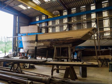 le Corbeau des Mers au chantier Tanguy à Douarnenez (8 photos)