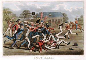 Partie de foot ball en Angleterre, d'après G. Cruikshank -1827