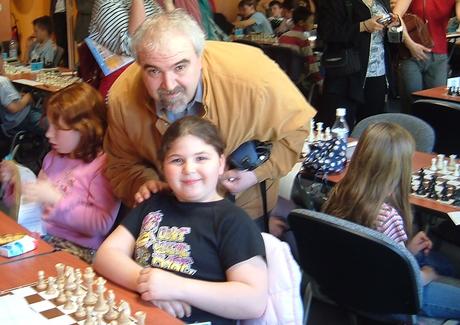 Le docteur Guy Bellaiche avec sa fille Elise - Photo © Chess & Strategy