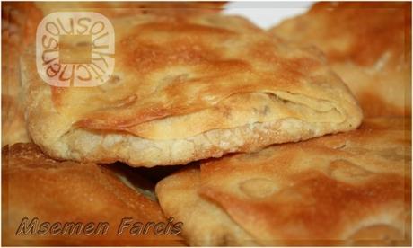 Recettes Msemen, crêpes feuilletées, rghayef farci