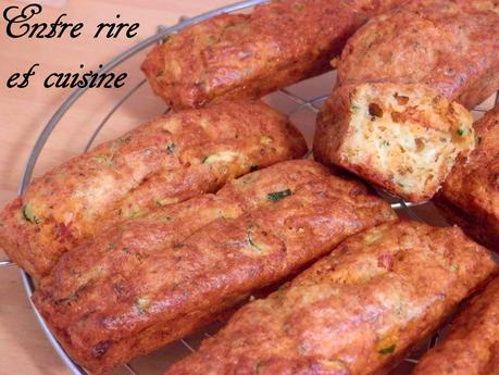 Mini-cakes Courgettes/Chorizo/Comté