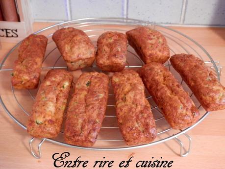 Mini-cakes Courgettes/Chorizo/Comté