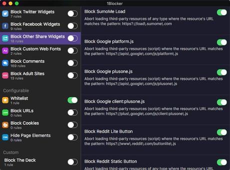 1Blocker: le meilleur bloqueur de pub pour Safari passe sur Mac!