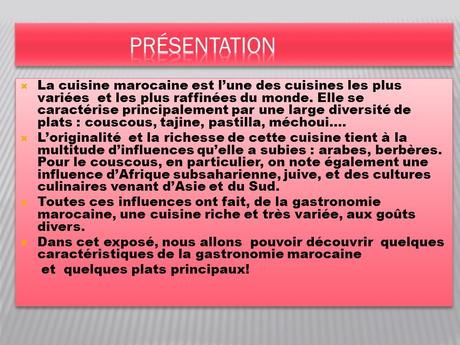 definition de la cuisine marocaine