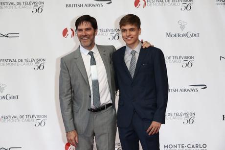 L’OUVERTURE DU FESTIVAL DE TÉLÉVISION INTERNATIONAL DE MONTE-CARLO THOMAS GIBSON ET SON FILS