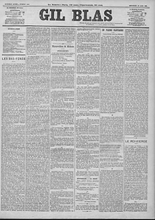 La mort du Roi Louis II dans la presse parisienne; Le Roi Vierge, un article paru dans le Gil Blas du 16 juin 1886