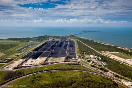 Le terminal charbonnier d’Abbot Point, destiné à l’exportation du charbon extrait à Carmichael, Queensland.