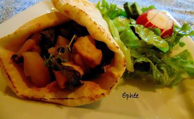 Pita burrito déjeuner