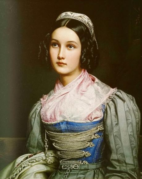 Helene Sedelmayer - Portrait par Stieler en 1831 pour la Galerie des Beautés 