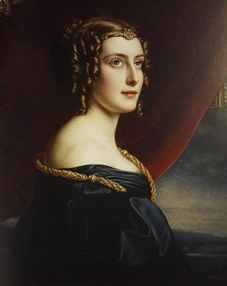 Lady Jane, comtesse d'Ellenborough - Potrait par Stieler en 1831 pour la Galerie des Beautés 