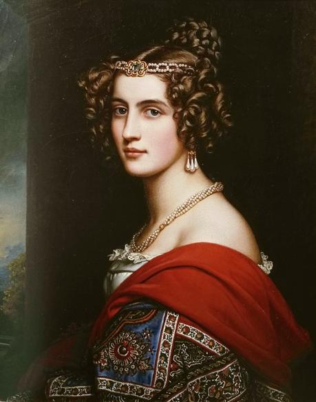 Amalia von Schintling - Portrait par Stieler en 1831 pour la Galerie des Beautés