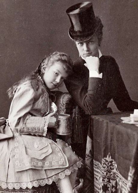 Marie Wallersee avec la plus jeune fille de Sissi, Marie-Valérie