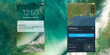 iOS 10 : Votre iPhone retrouve où votre voiture est garée