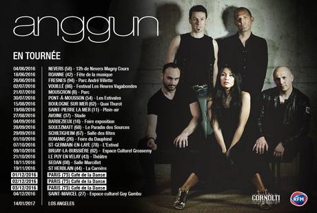 ANGGUN les dates de sa tournée des festivals 2016-2017 et 3 shows à Paris au Café de la danse