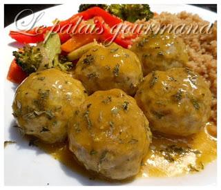 Boulettes de viande à l'orange et au gingembre