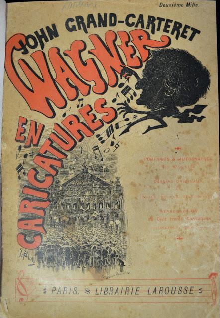 Richard Wagner et Louis II de Bavière dans une caricature allemande