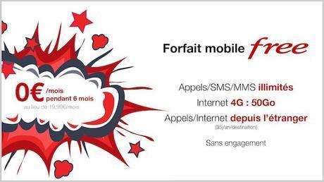 Free Mobile propose son forfait illimité de 50 Go gratuitement pendant 6 mois ! Free Mobile propose son forfait illimité de 50 Go gratuitement pendant 6 mois !