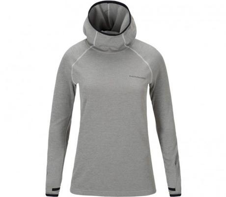 Peak Performance – Power Sweat-shirt de running pour femmes (gris clair) – S
