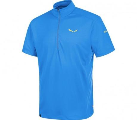 Salewa – Pedroc Dry Shortsleeve T-shirt manches longues à zip pour hommes (bleu) – M