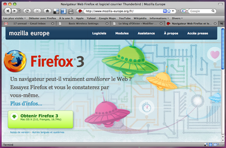 Firefox 3 sur mozilla-europe.org