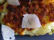 Galettes risotto avec sauce basilic pancetta
