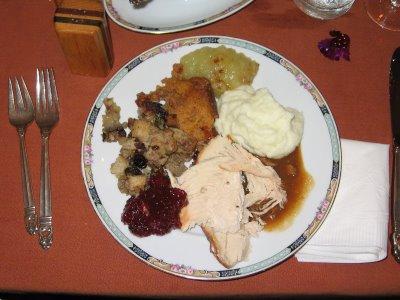 Mon premier souper de Thanksgiving américain!