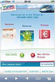Le site de la SNCF passe à l’iPhone