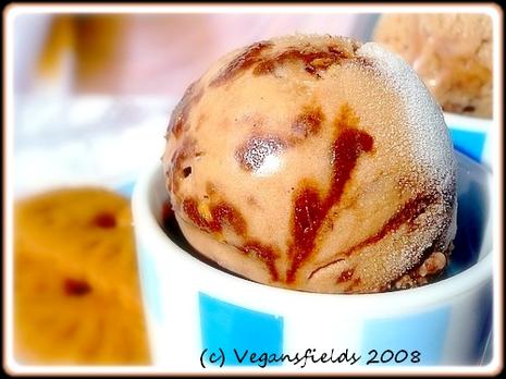Moka & Truffle Ice-cream / Glace Moka & Ganache Pralinée (vegan)