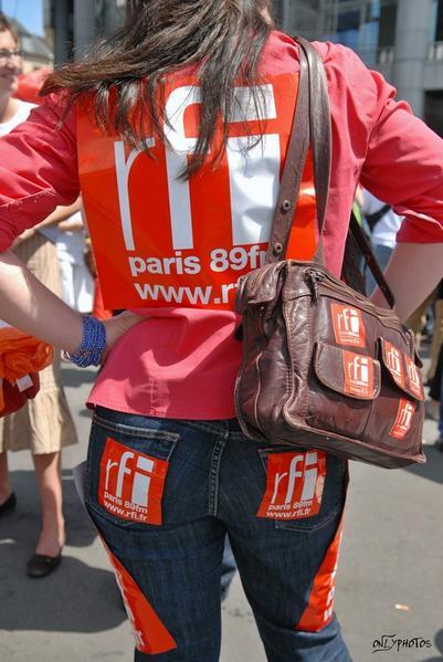 Manifestation contre la réforme de l'Audiovisuel public