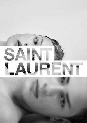 La première campagne d'Anthony Vaccarello pour Saint Laurent...
