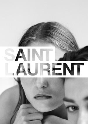 La première campagne d'Anthony Vaccarello pour Saint Laurent...