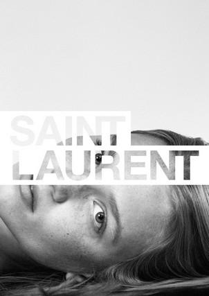 La première campagne d'Anthony Vaccarello pour Saint Laurent...