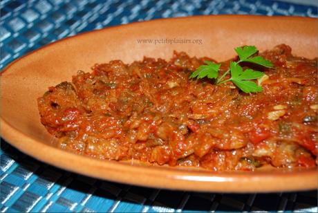 Zaâlouk "salade d'aubergine&quot;