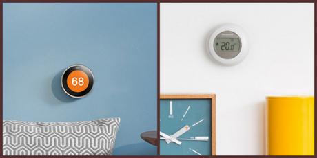Image des deux thermostats connectées concurrents