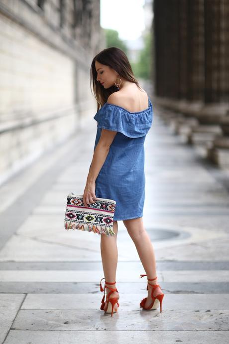 denim dress fashion blog