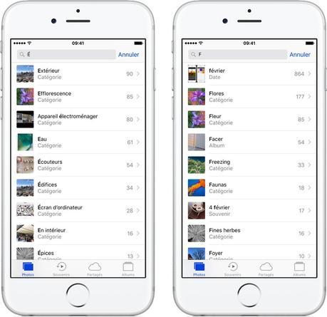 iOS 10 et macoS Sierra: la reconnaissance intelligente troublante de Photos