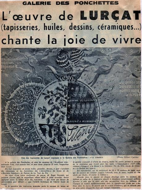 Juillet-Août 1968: à Nice l'expo Jean Lurçat et conférences de Roger Garaudy