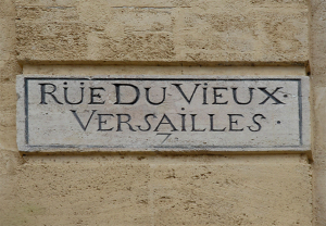Versailles - Plaque de rue du XVIIIe siècle